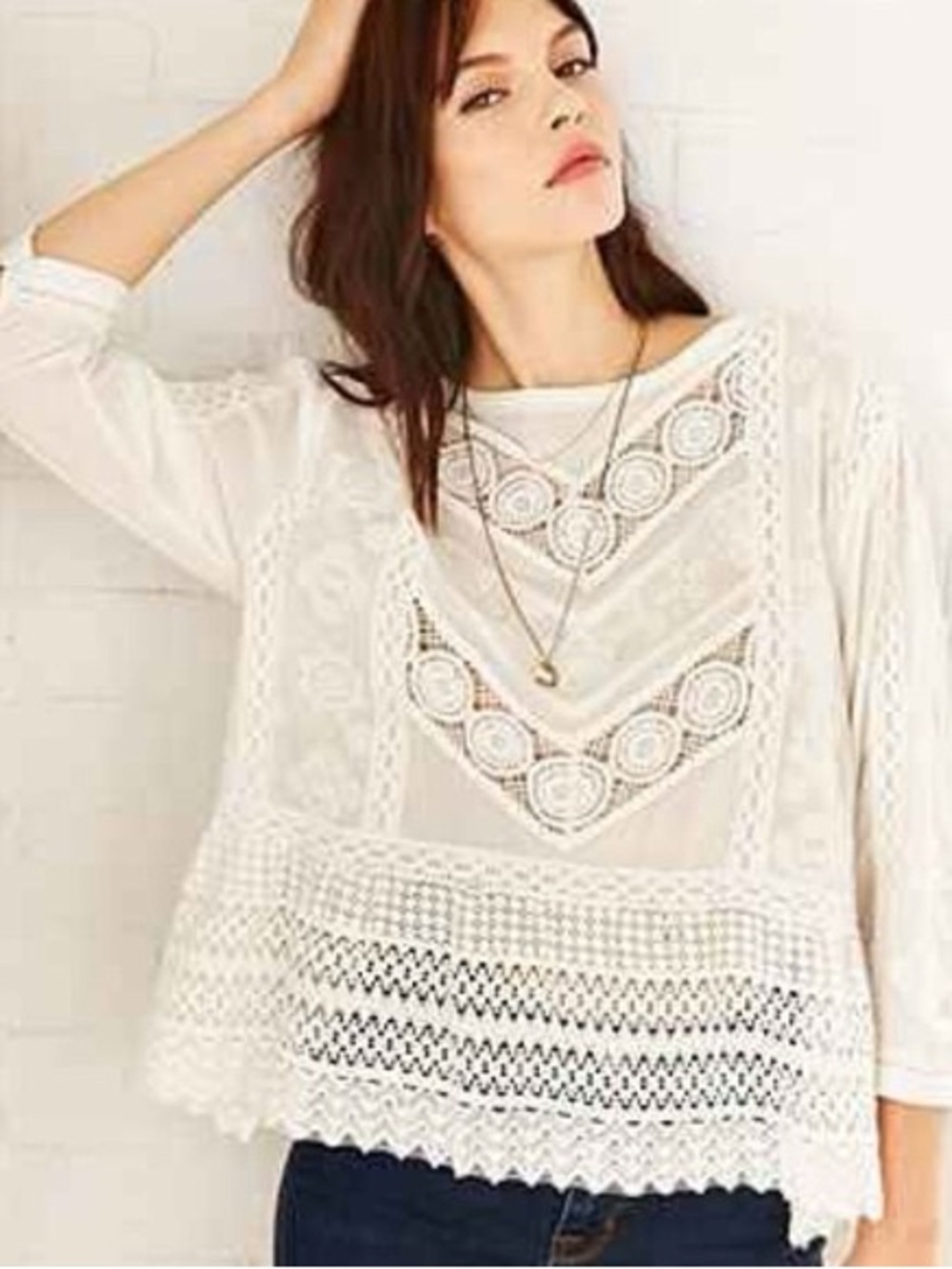 Kimchi Blue Lace Boho Top - Urban Outfitters